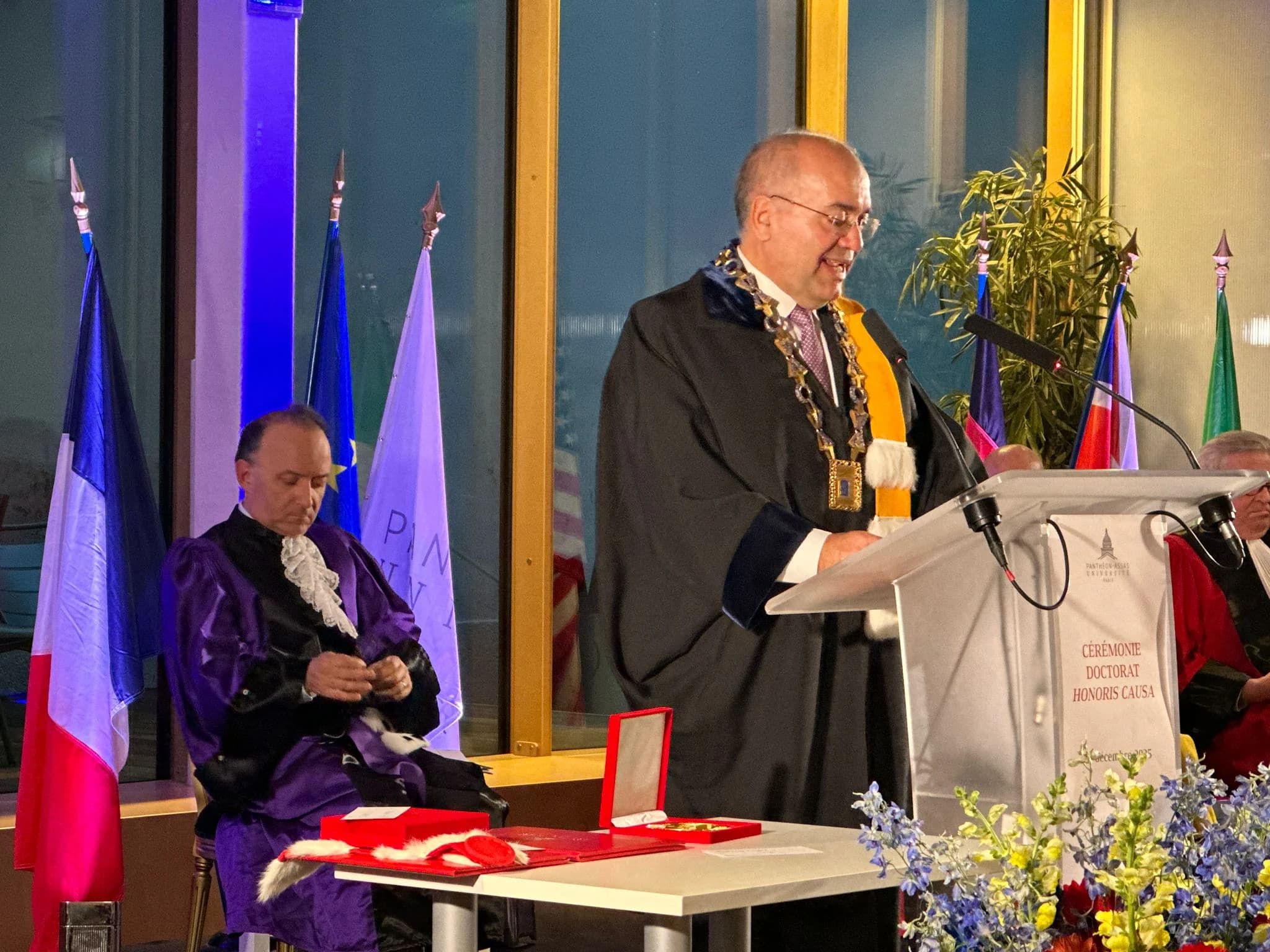 Prof. Doutor José Eduardo Franco na cerimónia de Doutoramento Honoris Causa da Universidade de Paris Panthéon-Assas