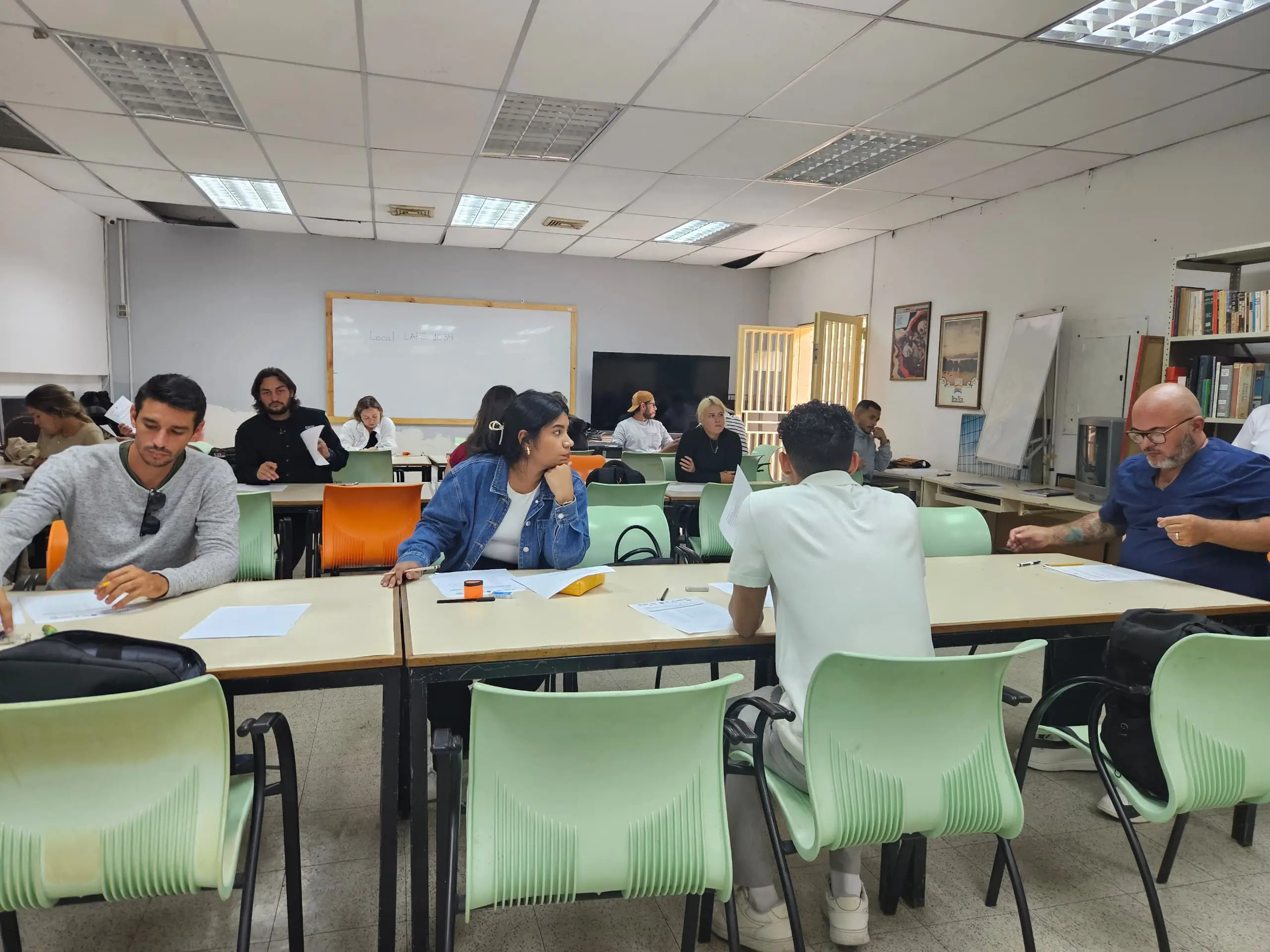 Atividade em sala de aula